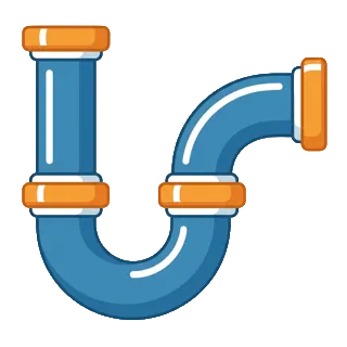 Drainage and rainwater system service icon